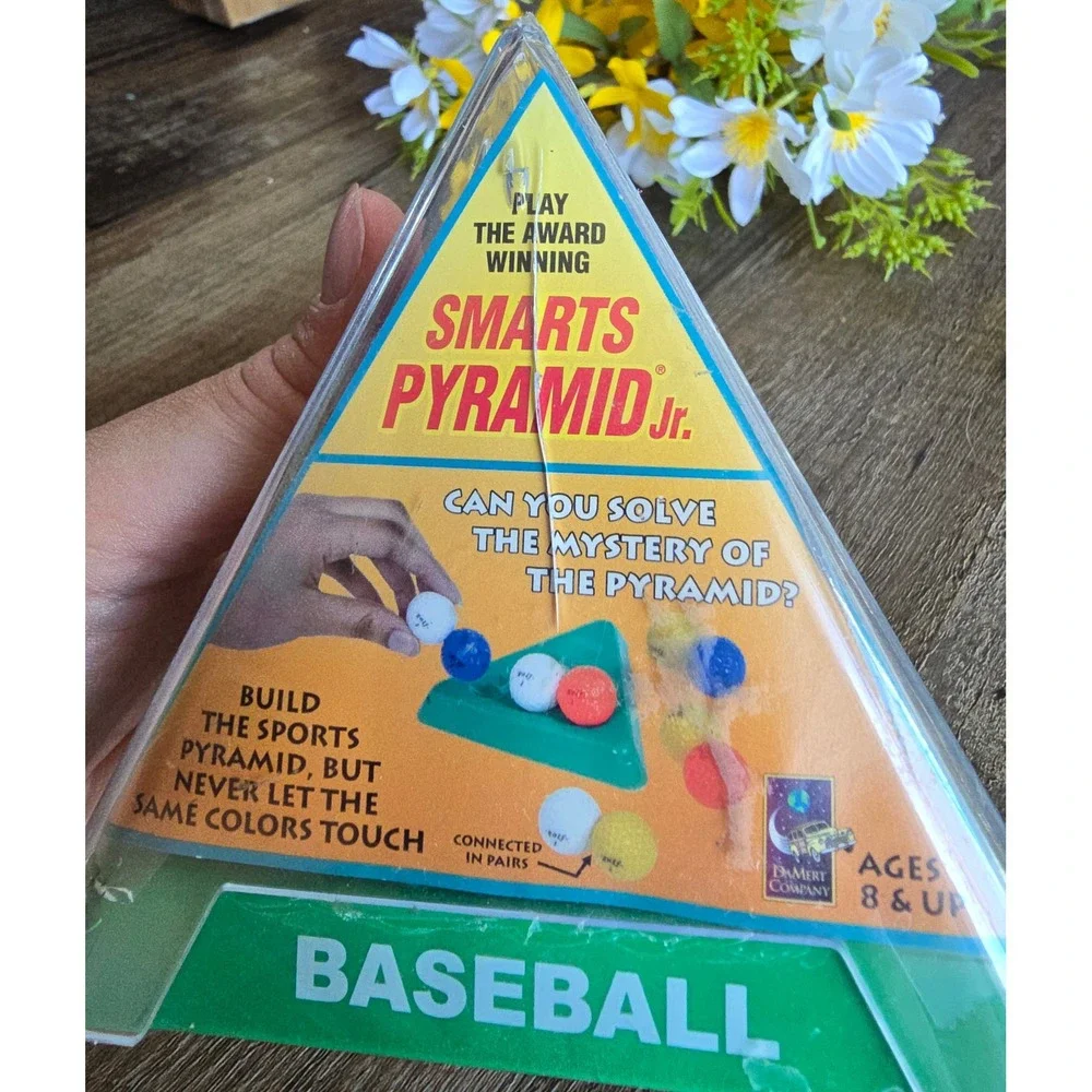 Vintage Smarts‎ Pyramid Jr. Baseball Themed Puzzle Game Brain Teaser Logic Toy